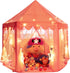 Monobeach Princess Castle Play Tent for Girls - Large 55'' x 53'' Playhouse with Star Lights for Indoor and Outdoor