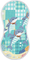 tplaotee Cartoon Green Plaid Dolphin Diving Cotton Burp Towels for Baby Soft Touch