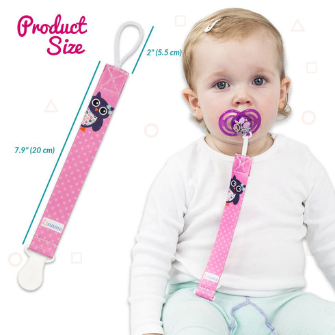 3 Pack Liname Neutral Pacifier Clip - Pacifier Clips for Boys & Girls - Binky Holder Soothie Paci Clip Binkie Clip