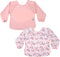 SPINFOX 2 Pack Baby Smock for Eating, Mess Proof Baby Bib, Waterproof Toddler