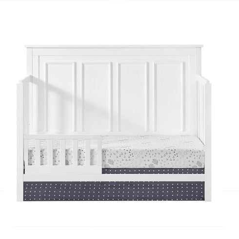 Oxford Baby Bennett Crib Guard Rail Conversion Kit to Toddler Bed, Rustic White, Green Guard Gold Certified