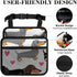 PPIKTC Spacious Hanging Auto Seat Organizer with Ventilated Mesh Pockets for Wet Wipes and Baby Supplies, Cute