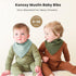Konssy Muslin Baby Bibs, 10 Pack Bandana Drool Bibs, 100% Cotton for Unisex Boys and Girls