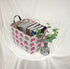 Elephant Print Rectangular Storage Bin, Canvas Fabric Toy Box, Waterproof Coating Nursery Hamper with Handles, Gift