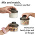 2 Pack, Formula Container to Go Baby Essentials, Stackable Formula Dispenser for Night Feedings, Snacks and More by