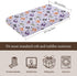 KuphiL10C Mattress-28x52 Halloween Bows Bats Pattern Baby Sheets for Crib, Unisex Fall Winter Holiday Nursery Fitted