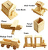 Kraftic Woodworking Building Kit - 6 Educational Arts and Crafts DIY Carpentry Construction Projects for Kids