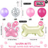 46 Pcs Dog Themed Balloon Decoration Set with Paw Print and Bone Balloons for Birthday Party Supplies