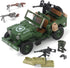 WW2 Pack 282 Set 6 Feleph Military Vehicles Weapons Pieces US Army Building Block Toy WWII Car Tricycle Gear Helmets