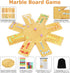 6-8 32 16 Marble Board Game,Wooden Board Game for Players,Portable Design Marble Game with Marbles Dice, Family Game