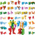 Alphabet Animal Toys for Kids, 26 Pieces STEM ABC Learning Alphabots Transforming Classroom Teaching Toy for 4-6