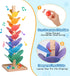 12 3cm Wooden Marble Run Music Tree, Tumble Leaf Montessori Rainbow Singing Tree with Sound, Includes Extra-Large