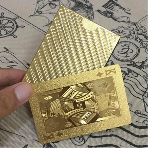 Gold Diamond Playing Cards - Durable and Waterproof, Perfect for Magic, Poker, Parties, Memorable Gifts
