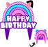 Dollhouse Birthday Cake Topper Girls Doll House Party Decorations