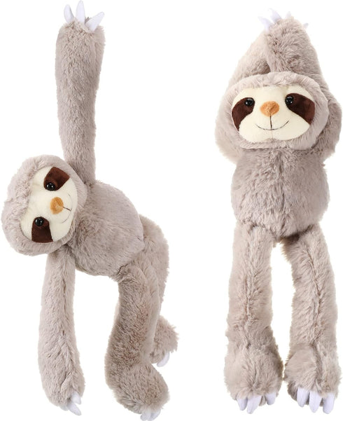 Queekay 2 Packs 18 Inch Sloth Stuffed Animal Hanging Plush Toy for Teens Adults