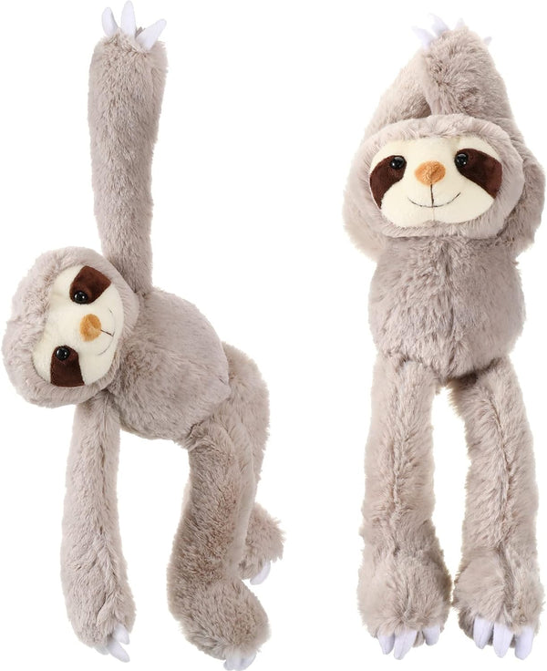 Queekay 2 Packs 18 Inch Sloth Stuffed Animal Hanging Plush Toy for Teens Adults
