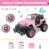 2.4Ghz 3 NQD RC Cars with DIY Sticker, Pink Remote Control Car for Girls, Jeep RC Trucks, Little Girl Toys Birthday