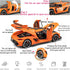 Toy Cars Model Koenigsegg Jesko, 1/24 Orange Alloy Die-cast Vehicle with Sound and Light