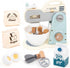 UMU Wooden Mixer Play Set 10 Pcs Kids Baking Toy with Mixing