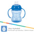 3 Pack Nuby Two Handle No Spill Toddler Sippy Cups - Toddler Cups Spill Proof with Easy and Firm Grip - Aqua, Blue