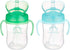 9 Pack 2 Amazon Brand - Mama Bear Spill Proof Dishwasher Safe Silicone Weighted Straw Sippy Cup with Removable Handles