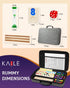 Rummy 2-6 6 6 160 KAILE Cube for Players with Wooden Racks, Hourglass, Large Number Tiles, Classic Family Board Game