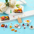 38 Pcs Miniature Food Toy for Dollhouse Accessories, Hamburger, Fries, Soda, and Fast Food Set