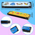 10 Sets Harmonica with Organza Gift Bags, 16 Holes Cartoon Musical Instrument for Kids Party Favors