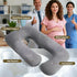 Pregnancy Pillow, G-Shape Full Body Pillow, Maternity Pillow for Side Sleeper, Pregnancy Body Pillow for Pregnant Women