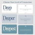 Daily Dopamine Dive Deep Conversation Cards - Get to Know Each-Other Ice-Breaker - Deep & Meaningful Conversations