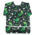 Baby Bib Long Sleeved Shirt with Pocket - Toddler for Boys 1-3 Years Old, Green Dinosaurs