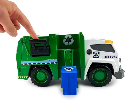15" 3+ Mighty Fleet Power Movers Interactive Garbage Truck Toy Motion Drive Technology, Lights & Sounds, Motorized