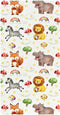 miaozhen Cotton Baby Crib Sheets Comfy Breathable Watercolor Animal Lion Fox Toddler Mattress
