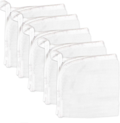 HonestBaby Unisex Baby Organic Cotton Washcloth Multi-Pack Winter Accessory Set, 5-Pack Bright