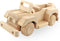 Wooden Car - Off-Road Safari Car Toy, Solid Wood, Handmade in EU, Wooden Trucks, DIY Paint Toy