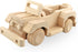 Wooden Car - Off-Road Safari Car Toy, Solid Wood, Handmade in EU, Wooden Trucks, DIY Paint Toy