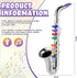 Lewtemi Silver Saxophone Musical Instruments Toy for Kid Toddler Fake Plastic Preschool Music Toy Gift Portable Wind