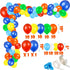 155 Pcs O Fish Ally 1 Birthday Party Decorations, Gone Fishing Balloon Garland Kit, and Cake Cupcake Topper
