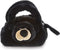 DolliBu Black Bear Plush Handbag - Soft Plush Stuffed Animal Purse for Kids, Pretend Play Toy