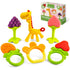Teething Toys for Babies 0-6 Months - Freezer Safe Silicone Teether, Frozen Chew Toys, 6 Pack - Perfect Gift