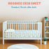 100% 2 Pack Cozy Threadmill Organic Baby Crib Sheets for Boys & Girls | Organic Cotton Fitted Crib Sheet for Standard