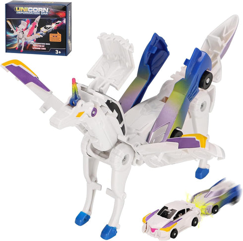 lavekywasa Car Toy transformable Unicorn, Sports car Collision Magic Unicorn, Children's transformable car