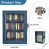 SIHPTO 60pcs Anxiety Mini Bookshelf Ornament Small Bookshelf Miniature Library with Mini BooksDoll House Decor Shake
