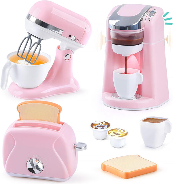 Play Kitchen Appliances Toys - Kids Kitchen Playset Accessories, Pretend Play Toy