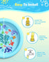 67in 0.58 mm Summer Peteast Anti-Slip Ocean-Themed Splash Pad for Kids and Dogs - Thicken Sprinkler Dog Pool