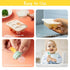 Powerwan 3-12 Baby Fruit Feeder with Popsicle Mold Cute Teething Toys Silicone Teethers for Babies Months for Baby