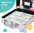 Set, 12 Set 91 Set DAILYLIFE Mexican Train Dominoes Double Dominoes with Portable Case, Tiles Colored Dominos
