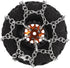 INJORA 55-65mm 1.0" Snow Chain Tires for TRX4M, SCX24, FCX24 1/18, 1/24 RC Crawler Upgrade
