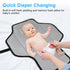 Portable Changing Pad Travel - Waterproof Compact Diaper Changing Mat with Built-in Pillow - Lightweight & Foldable