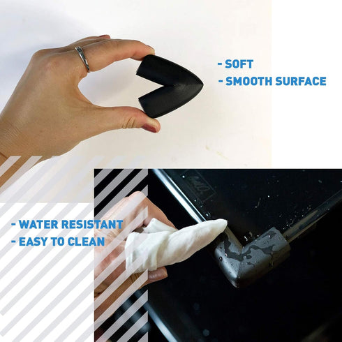 Baby Proof Corners and Edges with 18ft Bumper & 8 Foam Corner Protectors, Thick, Odorless, Black